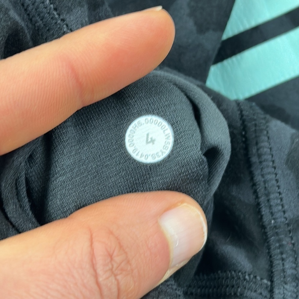 Lululemon Align Pant II 25" Formation Camo Deep Coal Multi / Black - Picture 4 of 6